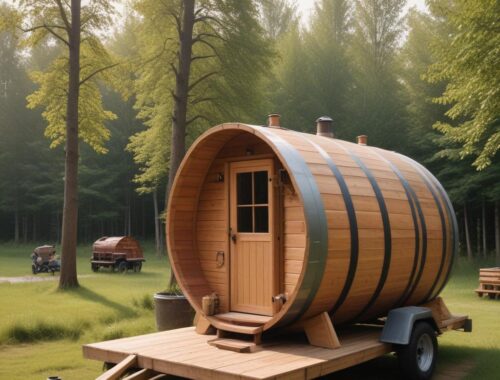 Баня-бочка: варианты комплектации, монтаж и особенности доставки Баня-бочка: варианты комплектации, монтаж и особенности доставки