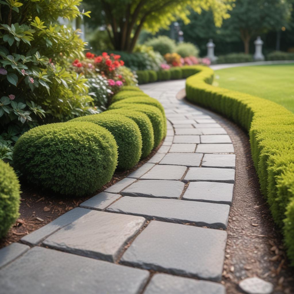 Гранитный бордюр как прочный элемент ландшафтного дизайна