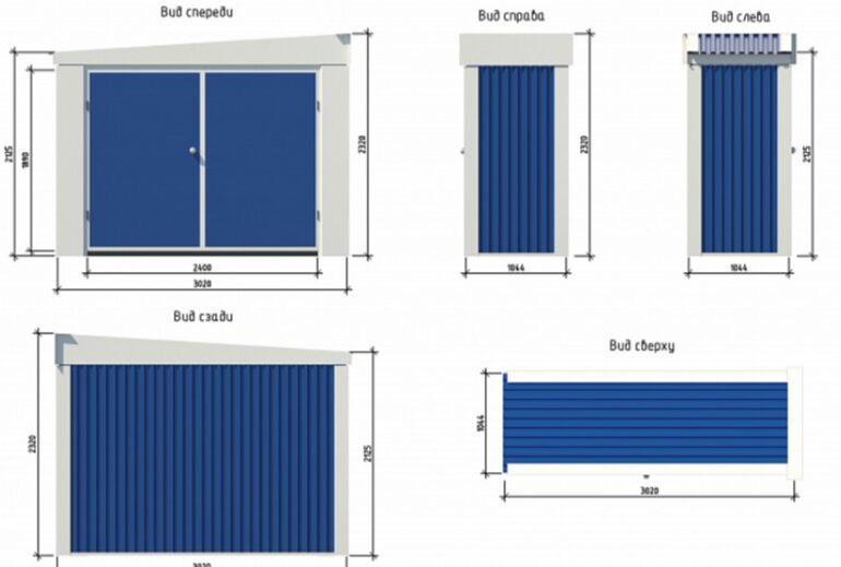 Хозблок с односкатной крышей: конструктивные особенности и области применения