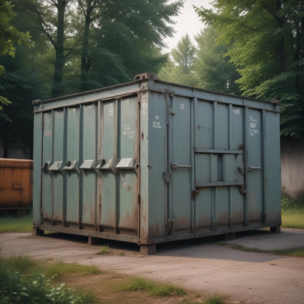 Бункер накопитель объемом 8 м³ для мусорных контейнеров: технические характеристики