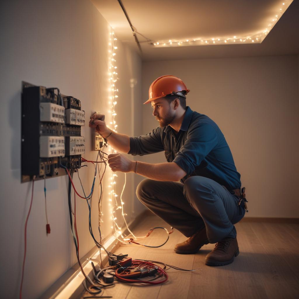 Электромонтажные работы и услуги электрика с гарантией цены