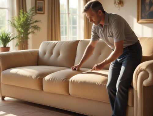 Перетяжка обивки мягкой мебели на дому