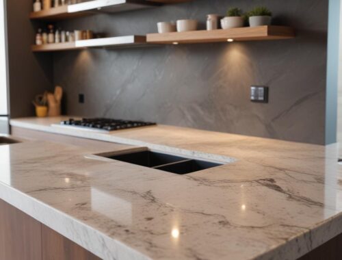 Подвесные столешницы из искусственного камня: технические характеристики и принципы монтажа