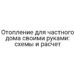 Отопление для частного дома своими руками: схемы и расчет