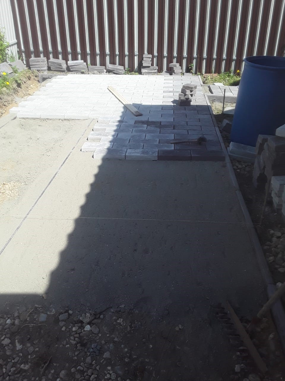 Фотография укладки финишого слоя