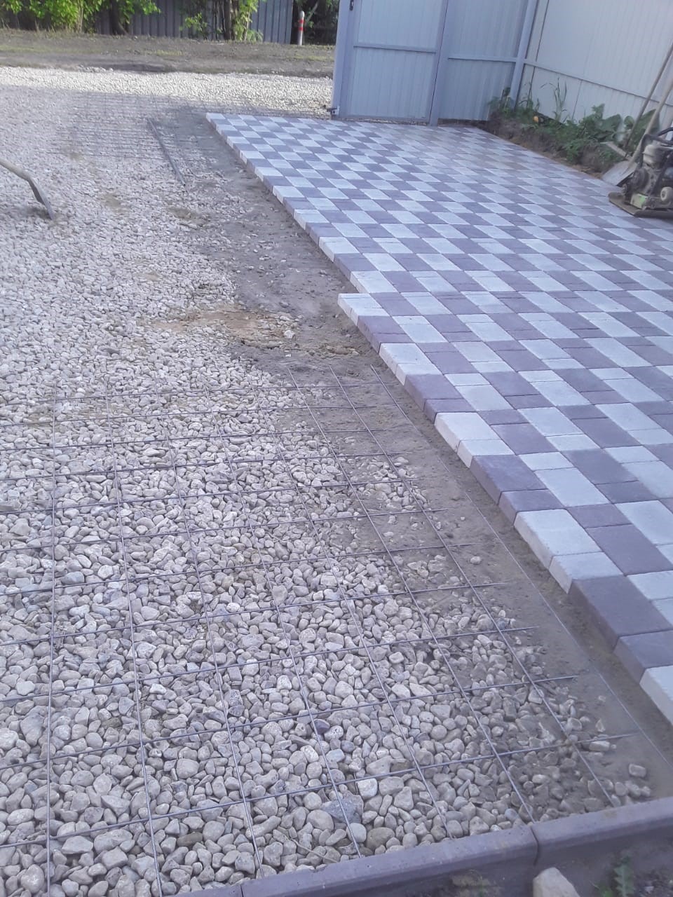 Фотография укладки плитки