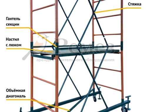 Аренда вышки-туры с доставкой от 300 руб/сутки в Краснодаре — Ремез